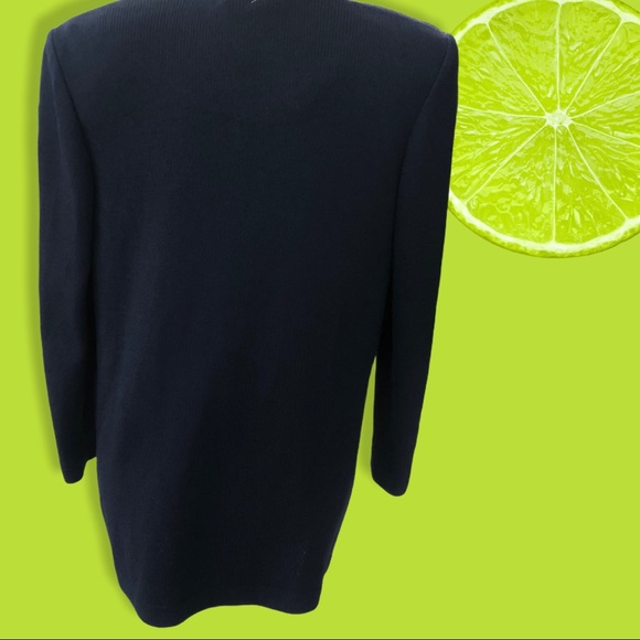 St. John Cardigan w/ matching Tank Top Navy - Picture 5 of 12